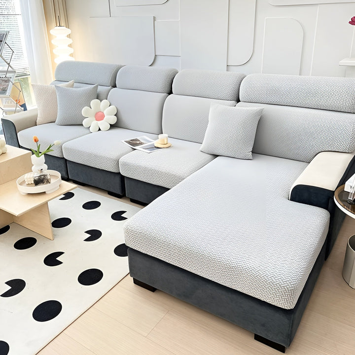 Elastic Sofa Cover – Vandafvisende og Skræddersyet | Beskyttelsesbetræk Fremstillet af Strækstof |