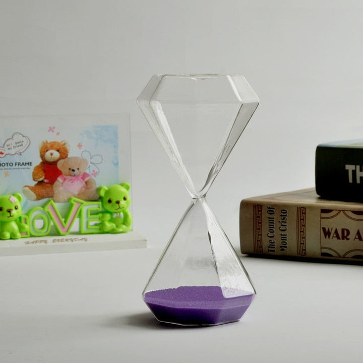 5–60 minutters diamant timeglas, timeglas, timeglas, gave til børn, timeglas, hjemmedekoration, fås i flere farveindstillinger
