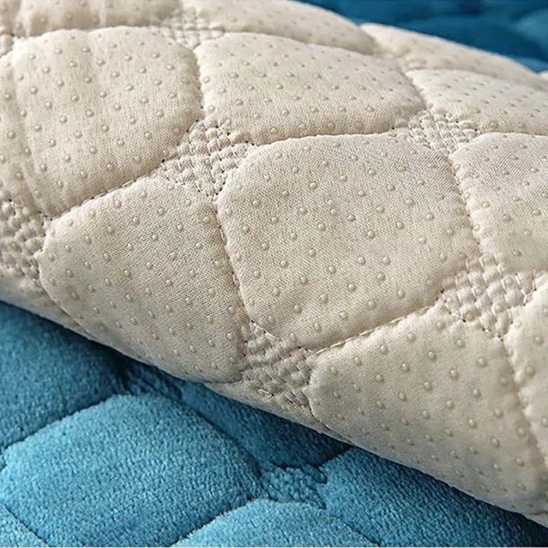 Hyggeligt Blødt Tykt Plys Non-Slip Sofa Cover |
