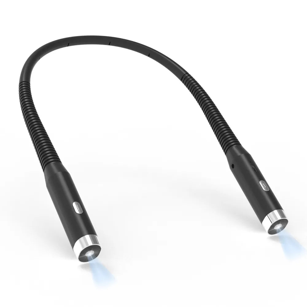 LED genopladelig nakke lampe med 3 tilstande