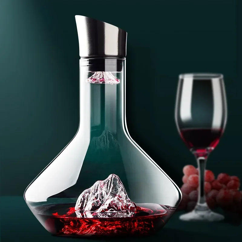 1500ml Iceberg Decanter Kreativ Blyfri Krystalmateriale Luksus Høj- Kvalitets Hjem Rødvinsdistributør Decanter Vinkaraffel