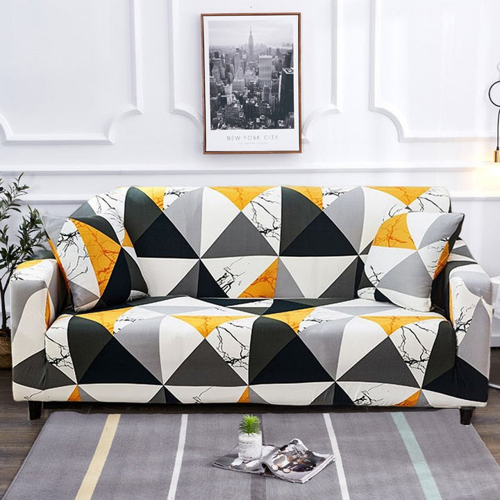 Moderne skridsikker farverig elastisk sofatræk