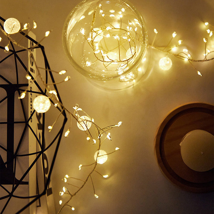 Lysende Fyrværkeri Feer Twinkle Cluster Lyskæde