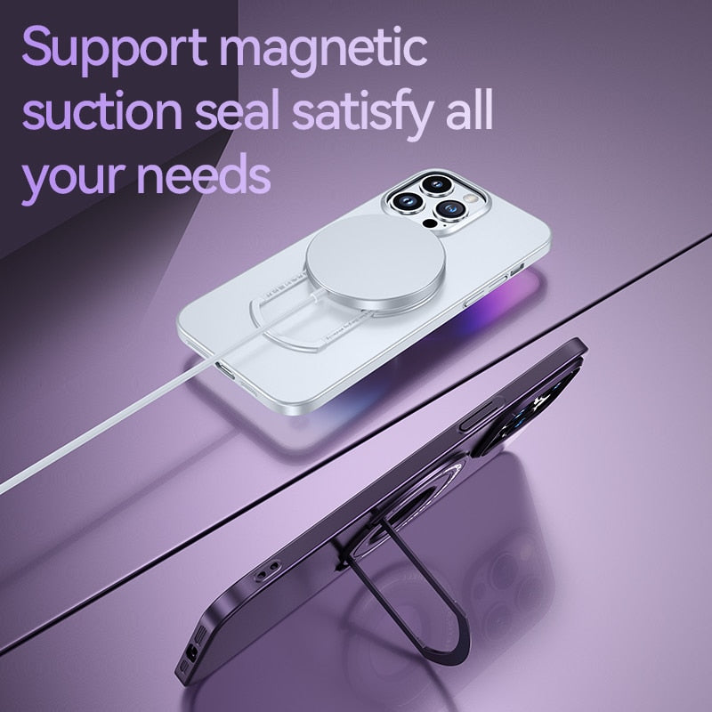 Magsafe Kompatibel Magnetisk Ring Telefonetui Stativ