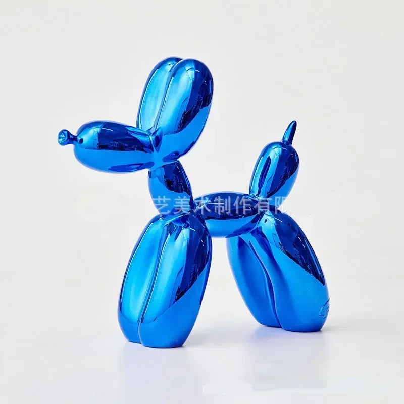 Nordisk Ballon Hund Skulptur Harpiks Dyr Ornament Kunst Skulpturer og Figurer Håndværk Hjem Dekoration Værelse Skrivebords Tilbehør
