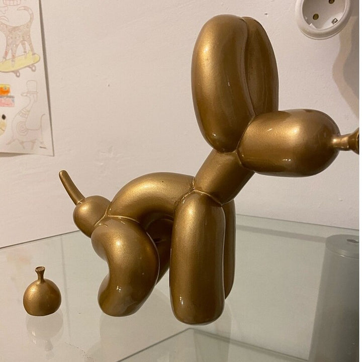 Ballonhund Skulptur, Ballon Kunst Statue, Mini Samlefigur, Hjemmeindretning, Harpiks Figur, Skrivebords Tilbehør, Værelses Dekoration