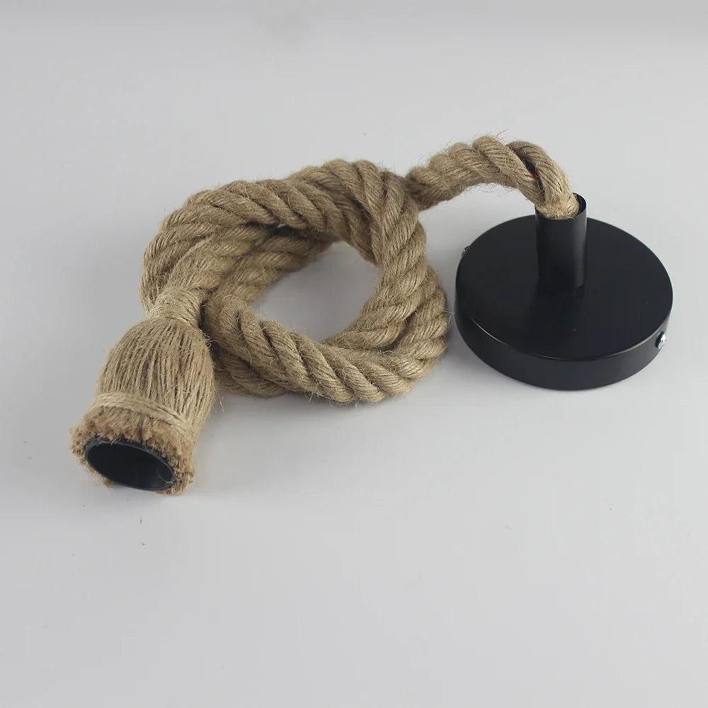 Vintage Hamp Sejl Pendant Lys