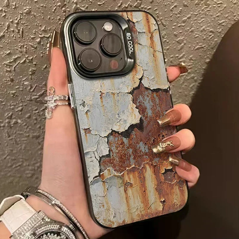 Industriel Rust Finish Stødabsorberende iPhone Cover