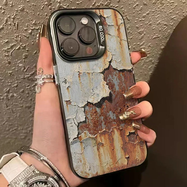 Industriel Rust Finish Stødabsorberende iPhone Cover