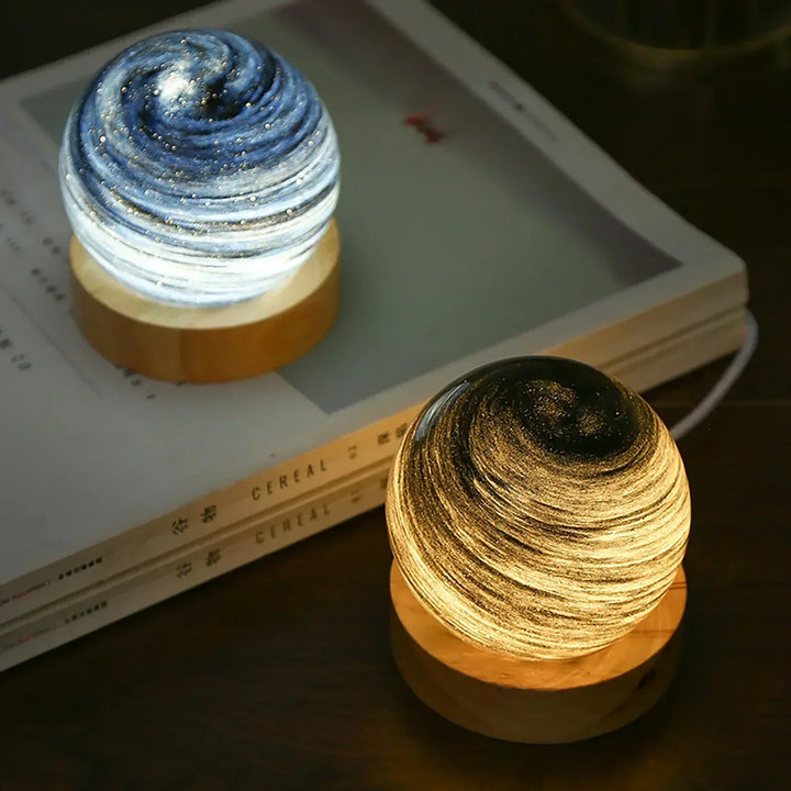 CosmicGlow - Mini natlys 3D - soldekoration LED - galakse atmosfære
