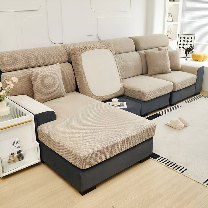 Elastic Sofa Cover – Vandafvisende og Skræddersyet | Beskyttelsesbetræk Fremstillet af Strækstof |