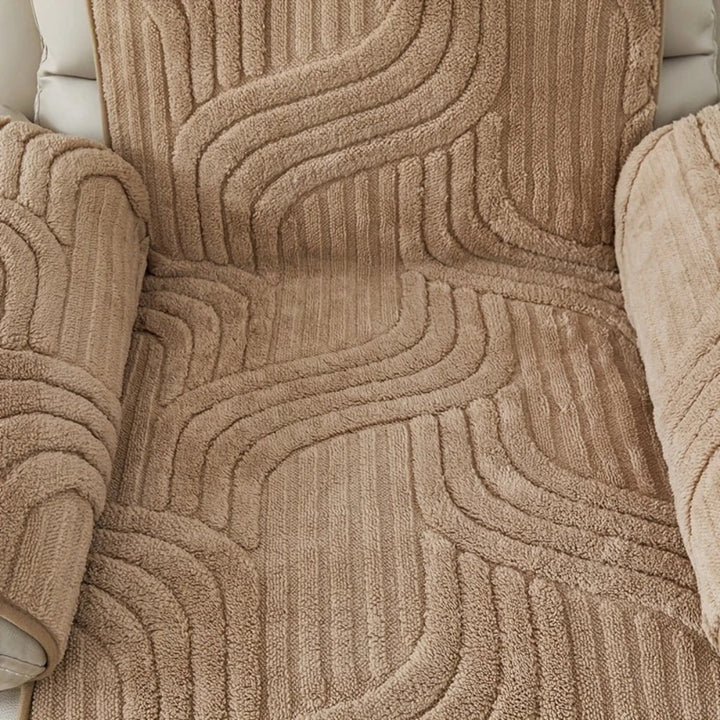 Silven Plush Tykket Anti-Skrid Recliner Sofa Betræk