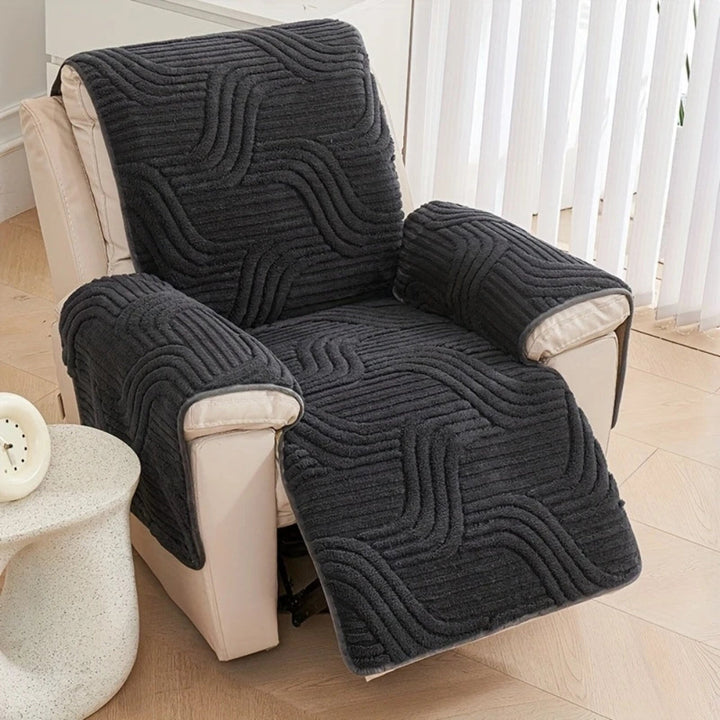 Silven Plush Tykket Anti-Skrid Recliner Sofa Betræk