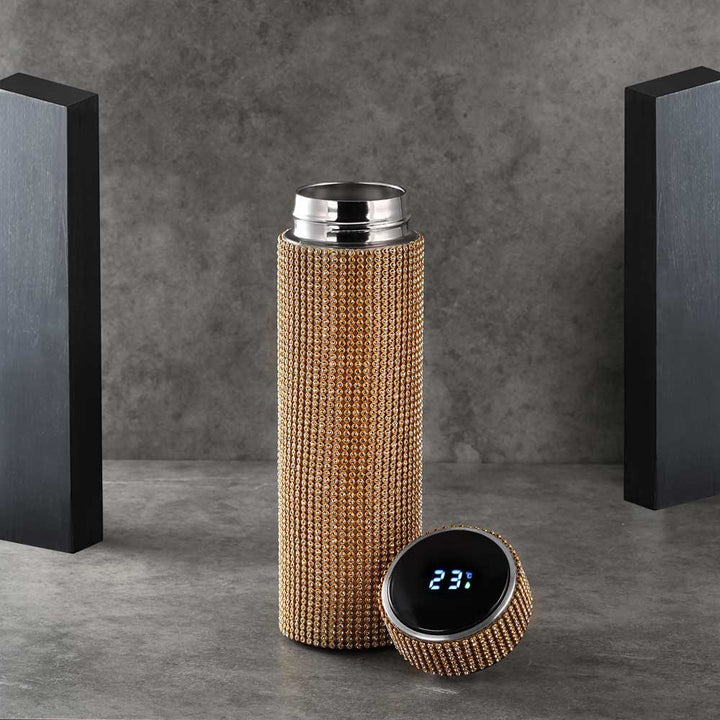 Smart Flaske Termokande I Smart Temperatur Display Zirconia Vakuum Flaske 500 ML