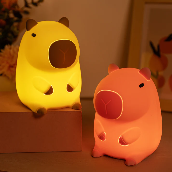 Bedårende Capybara Nattelys