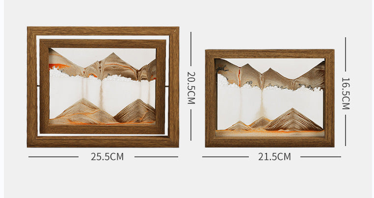 Solid træ 3D roterende sandmaleri
