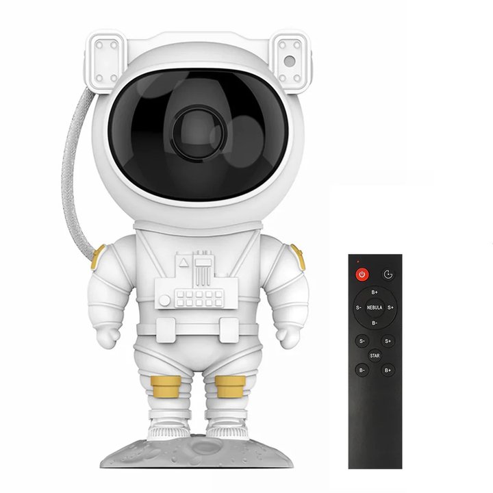 Stjerneprojektor Astronaut Lampe Justerbart LED Nattelys Galakse