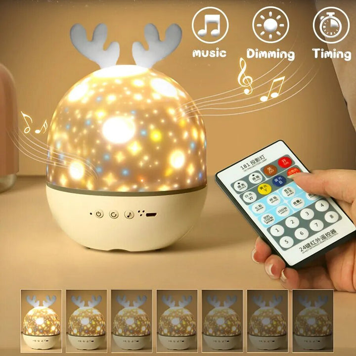 Delikat natlys med eventyrligt design til småbørn