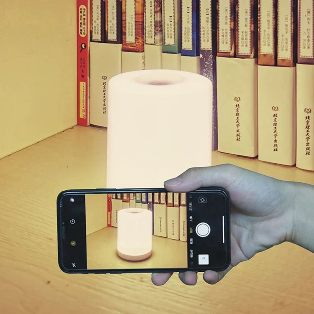 Berøringsfri genopladelig bordlampe | Dæmpbar LED bordlampe med USB-forbindelse