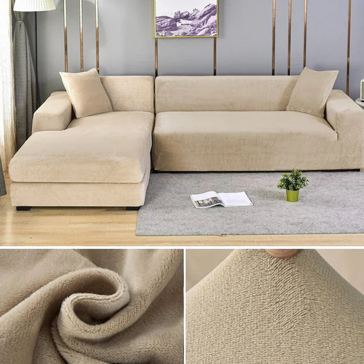Luksus Stretch-Velours Sofaovertræk – Stilfuld Beskyttelse til Enhver Sofa