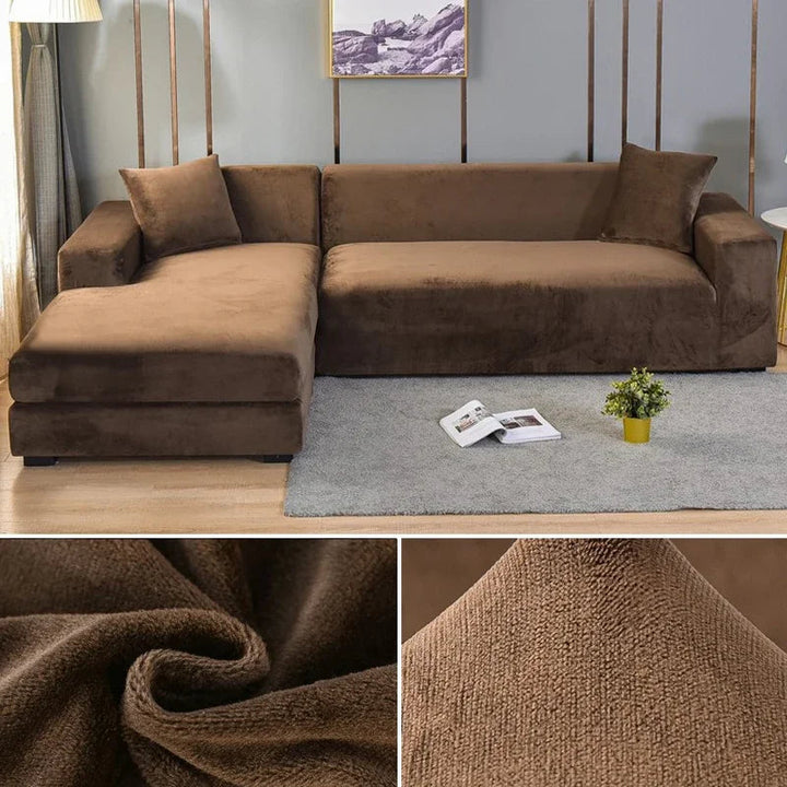 Luksus Stretch-Velours Sofaovertræk – Stilfuld Beskyttelse til Enhver Sofa