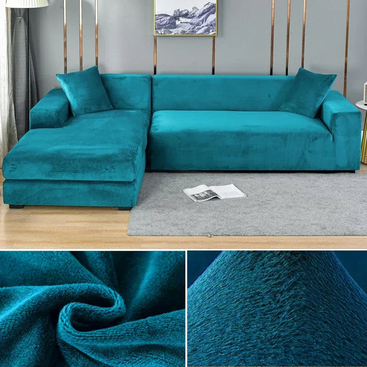 Luksus Stretch-Velours Sofaovertræk – Stilfuld Beskyttelse til Enhver Sofa
