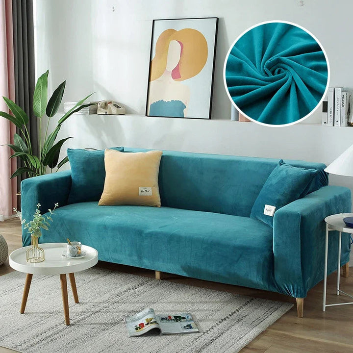 Luksus Stretch-Velours Sofaovertræk – Stilfuld Beskyttelse til Enhver Sofa