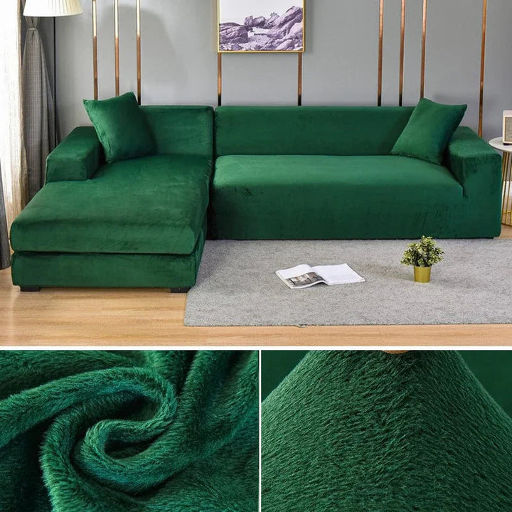Luksus Stretch-Velours Sofaovertræk – Stilfuld Beskyttelse til Enhver Sofa