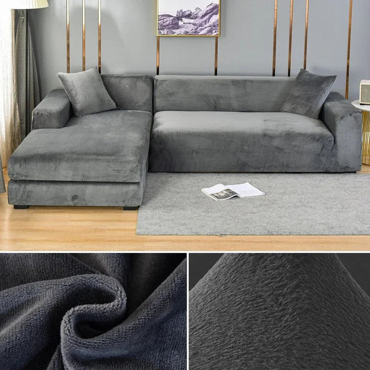 Luksus Stretch-Velours Sofaovertræk – Stilfuld Beskyttelse til Enhver Sofa