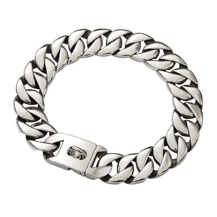 Styrke Nakke Metal Hundehalsbånd – Robust Rustfrit Stål Halsbånd til Store Hunde