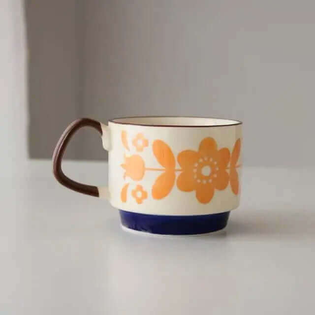 Fremragende Retro Kaffekopper lavet af Keramik – tilgængelige i 8 forskellige mønstre