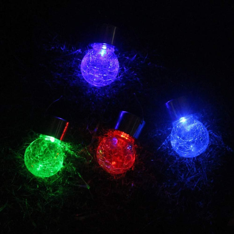 12 PCS Snap Ball Solarlampe Udehave Havegård Ferie Dekorativ Lys med Klemme (Varm Hvid Lys)