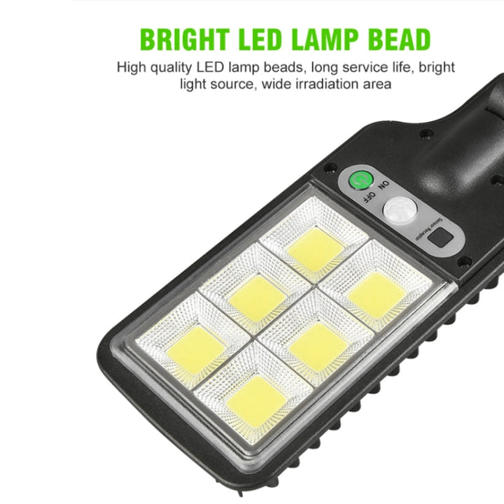 Solgadebelysning LED Kropsdetekteringshavebelysning, Specifikation: 616B-72 COB med fjernbetjening