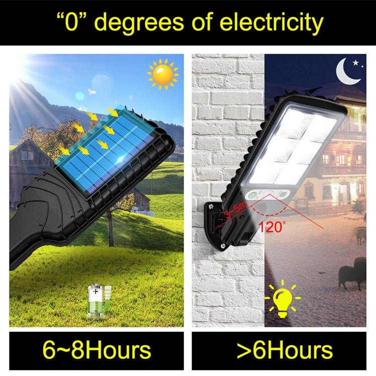 Solgadebelysning LED Kropsdetekteringshavebelysning, Specifikation: 616B-72 COB med fjernbetjening