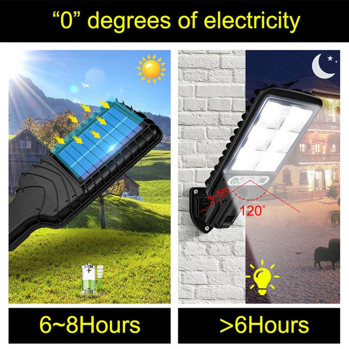 Solgadebelysning LED Kropsdetekteringshavebelysning, Specifikation: 616B-72 COB med fjernbetjening