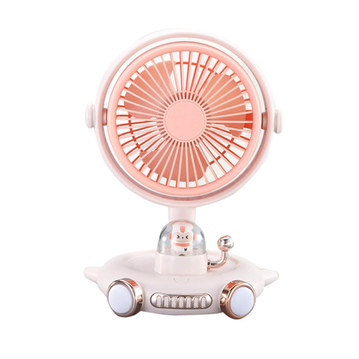 Husstand Sød Pet Fan USB Skrivebord Natlys Ventilator (Abrikos) |