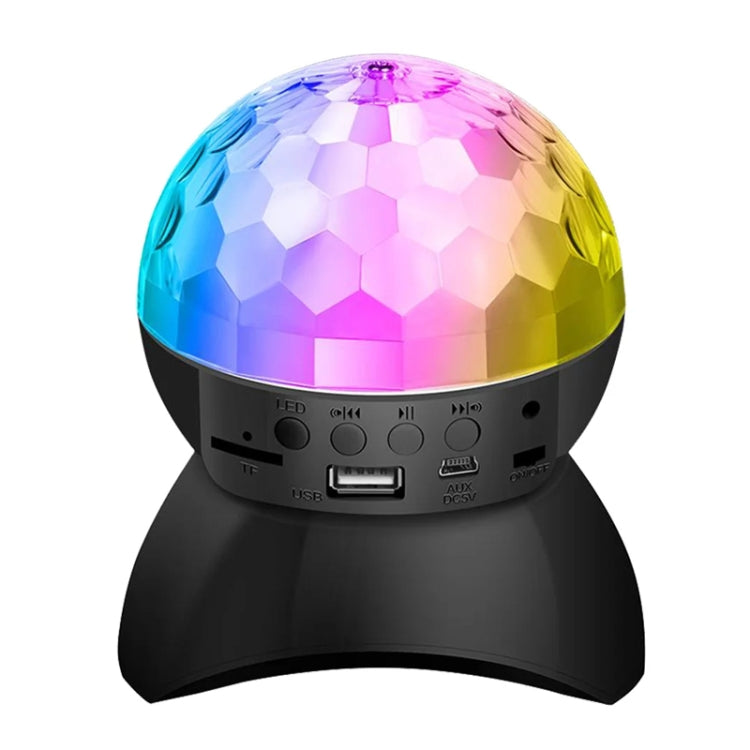 Hjem LED Magic Ball Lyskugler Bounce Ambient Lamper Rum Lyd Lys Kugler, farve: Opladningsmodel Sort (RGB farvet 5W)