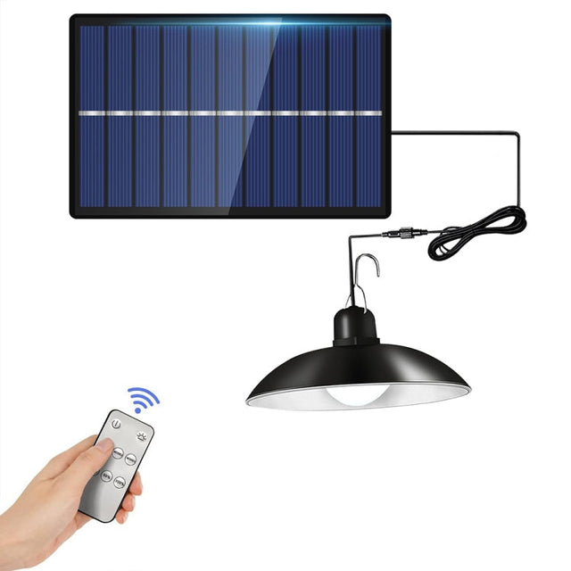 IP65 Vandtæt Udendørs Sol LED Lyspære Chandelier Indendørs Lygter, Specifikation: Simpelt Hvidt Lys med Fjernbetjening
