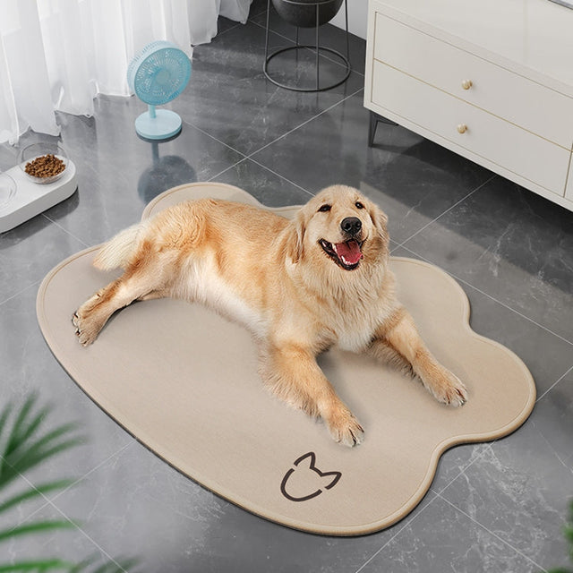 Sommer Pet Cooler Pad Hunde Sove Pad Anti-Skrid Scratch Resistant Kølemåtte, Størrelse: 50x70cm (Beige) |