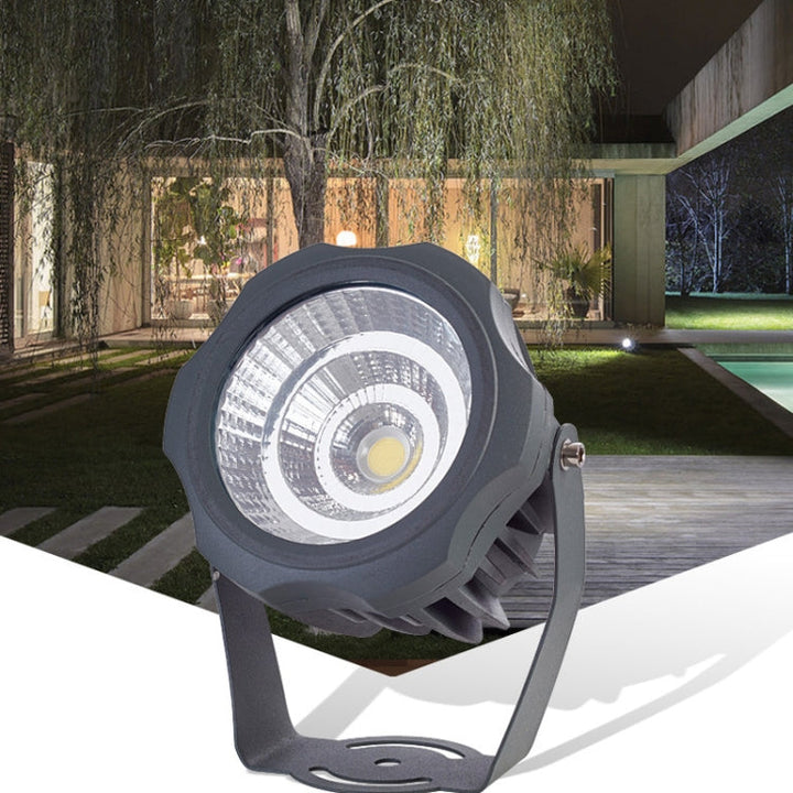 LED Flomlys COB Udendørs Vandtæt Spotlys Billboard Lys Have Lampe, farve: 20W 7 farver