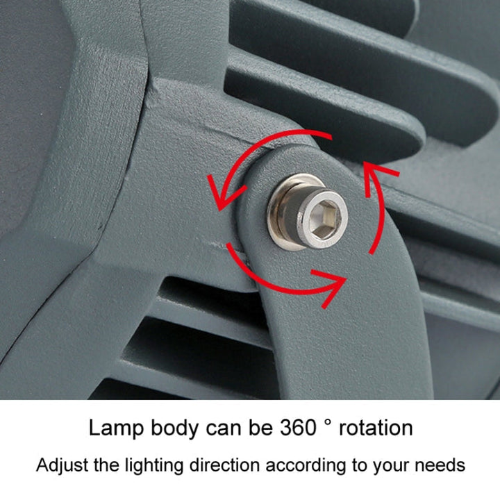LED Flomlys COB Udendørs Vandtæt Spotlight Billboard Lamper Have Lampe, farve: 10W 7 farver