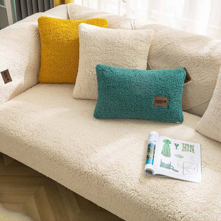Sofaovertræk fleece vandtæt skridsikker vaskbar
