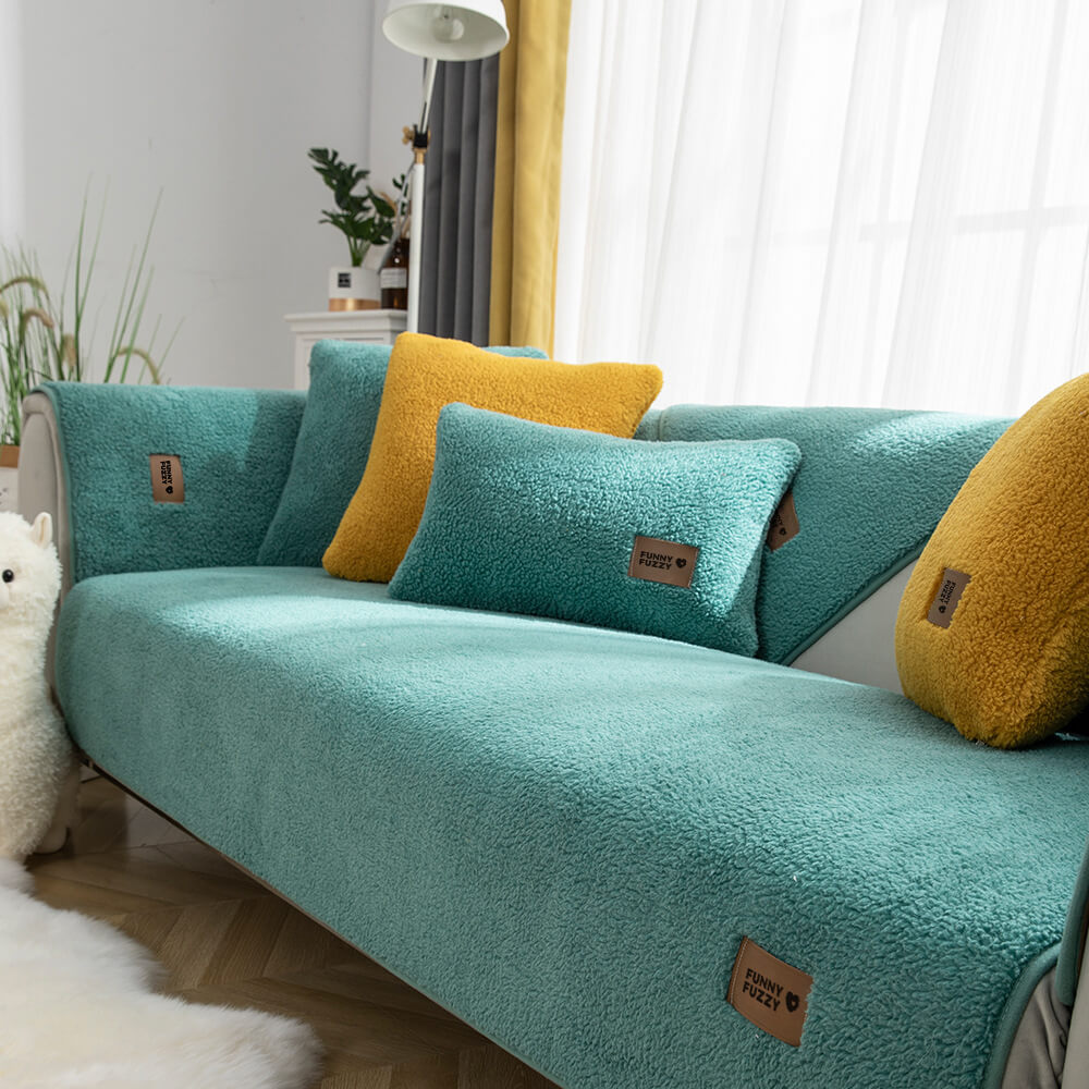 Sofaovertræk fleece vandtæt skridsikker vaskbar