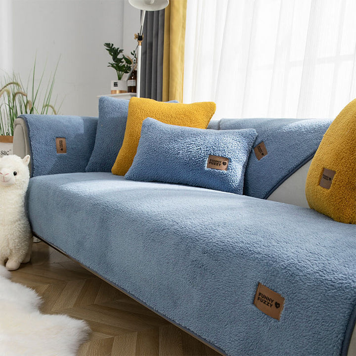 Sofaovertræk fleece vandtæt skridsikker vaskbar