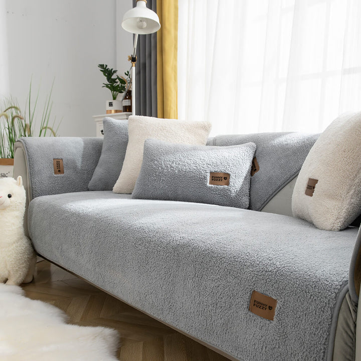 Sofaovertræk fleece vandtæt skridsikker vaskbar