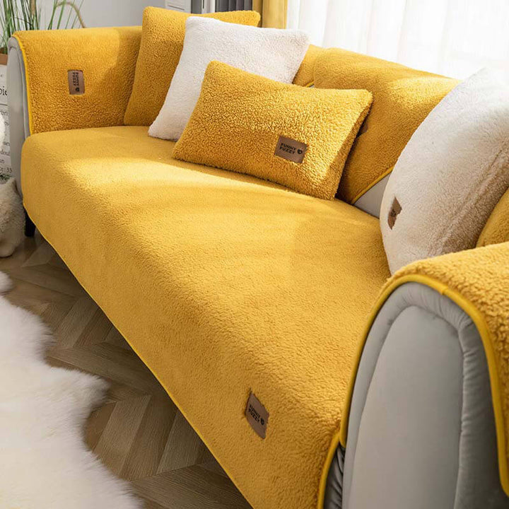 Sofaovertræk fleece vandtæt skridsikker vaskbar