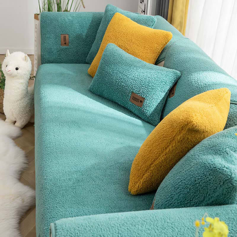 Sofaovertræk fleece vandtæt skridsikker vaskbar
