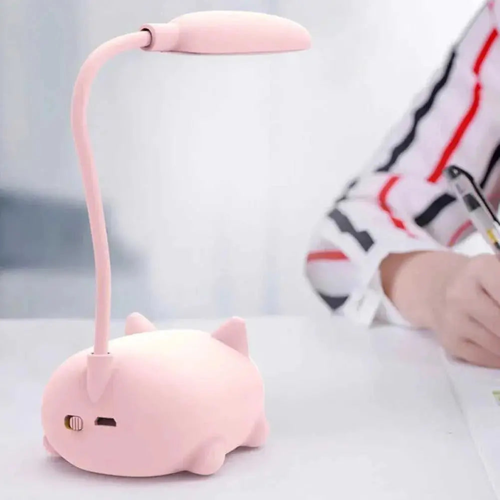 USB Kat Lampe – Mini LED Natlys med Blødt Lys