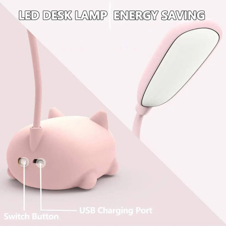USB Kat Lampe – Mini LED Natlys med Blødt Lys