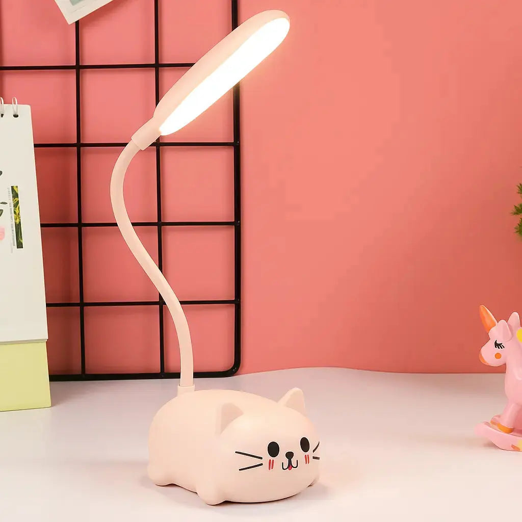 USB Kat Lampe – Mini LED Natlys med Blødt Lys